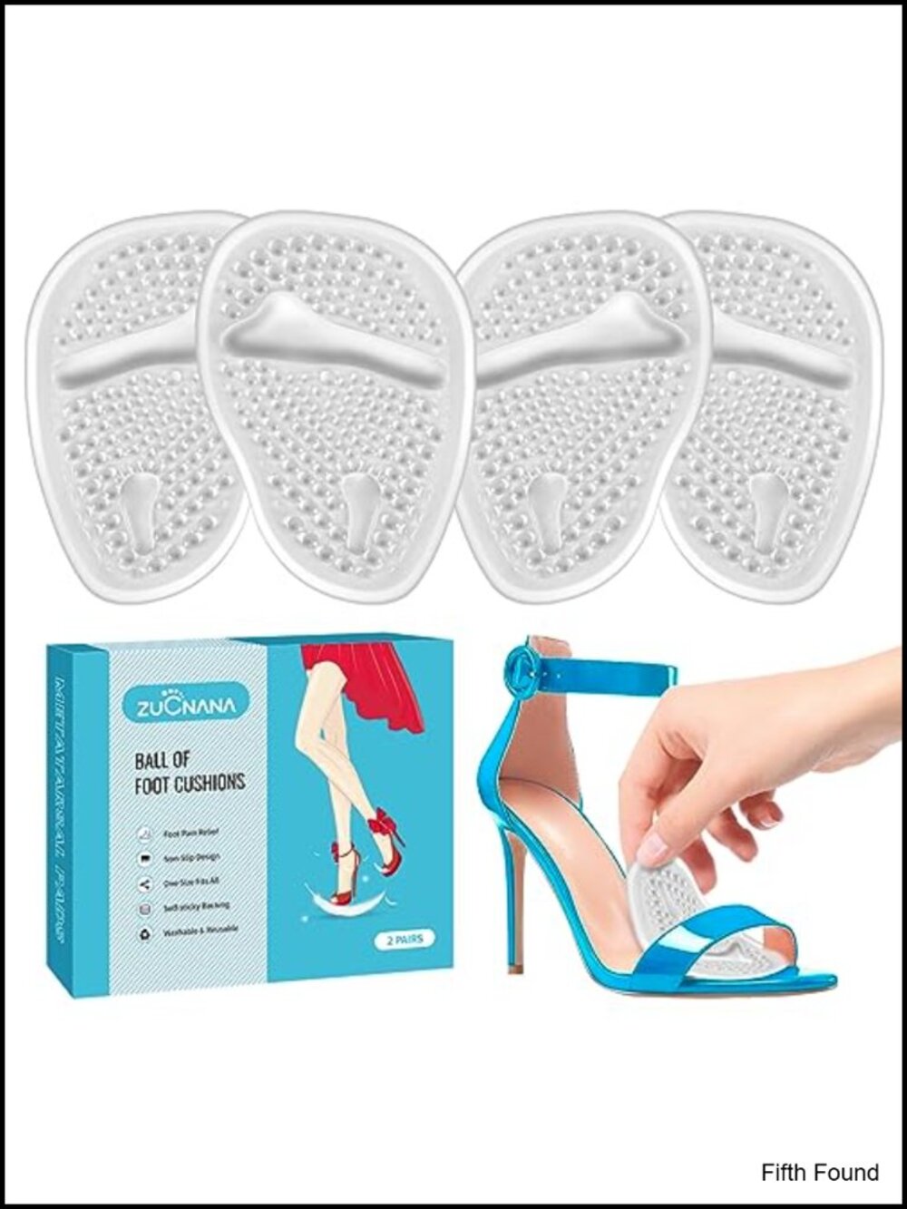 Gel Ball of Foot Cushions Metatarsal Pads Shoe Inserts for Heels